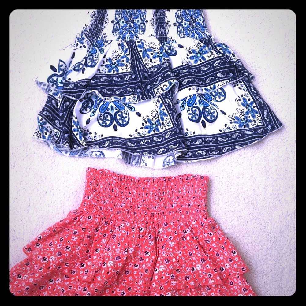 Floral patterned skirts